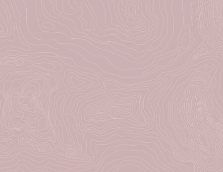 Exklusive Tapete mit der Textur geschwungenen beige Linien auf lila Hintergrund