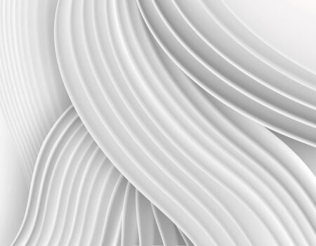 3D Tapete Abstraktion mit volumetrischen weißen geschwungene linien