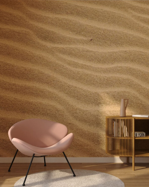 Fototapete mit hochwertiger Sanddünen Struktur für das Wohnzimmer