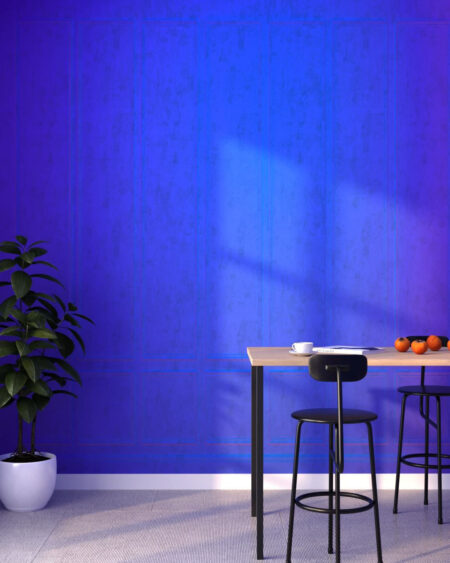 Fototapete mit Paneelen Textur auf Blau dekorativer Hintergrund für die Küche