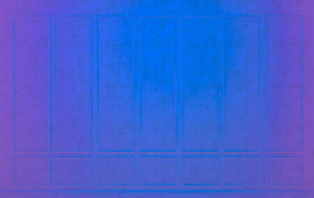 Fototapete mit Paneelen Textur auf Blau dekorativer Hintergrund mit lila Neonlicht