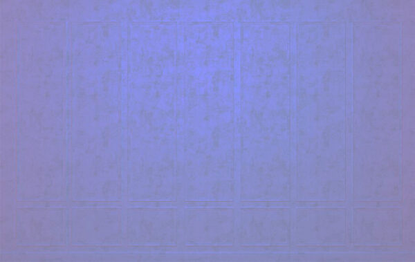 Fototapete strukturierte Paneele auf hellblauem dekorativem Hintergrund mit schwachem lila Neonlicht