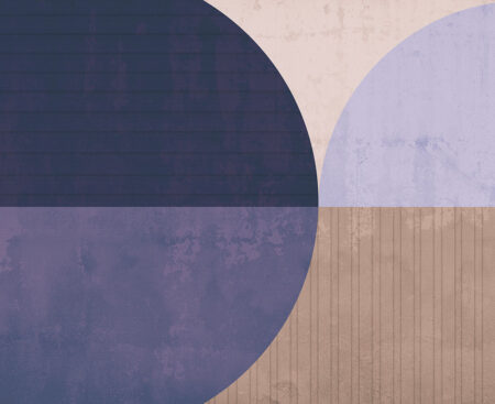 Große beige und violette geometrische Fototapeten