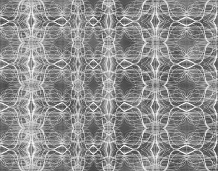 Moderne Tapete mit einem geometrischen Muster aus geschwungenen Linien in Grautönen