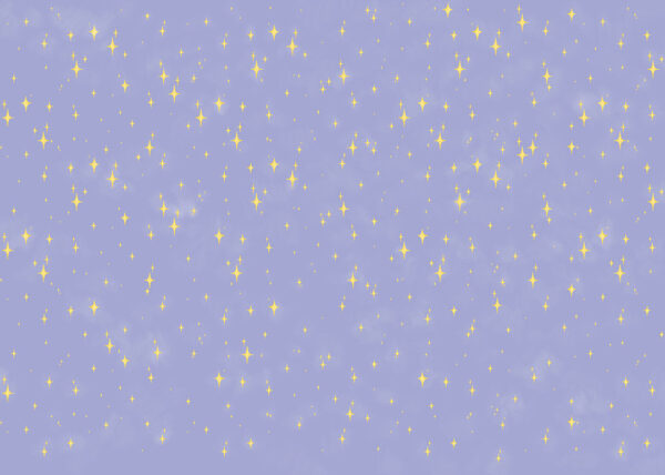 Kindertapete mit kleinen Sternen auf lila-blauem Hintergrund