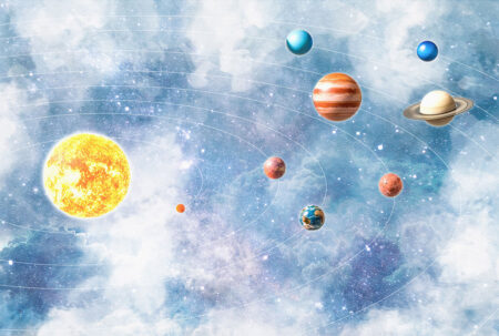 Sonnensystem Planeten Fototapeten