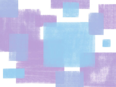 Blaue und violette geometrische Formen Fototapete