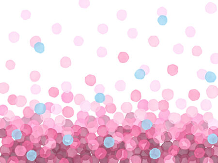 Fototapete mit rosa Aquarellblasen