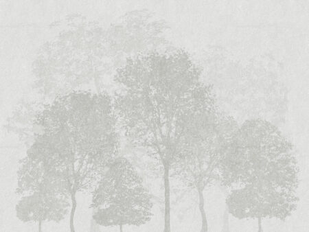 Minimalistischer grauer Wald geätzte Fototapeten