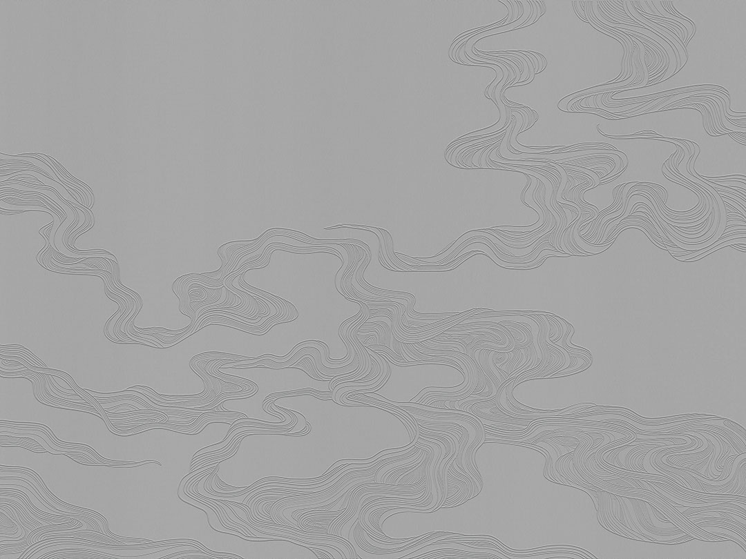 Graue Wolken im asiatischen Stil Fototapete