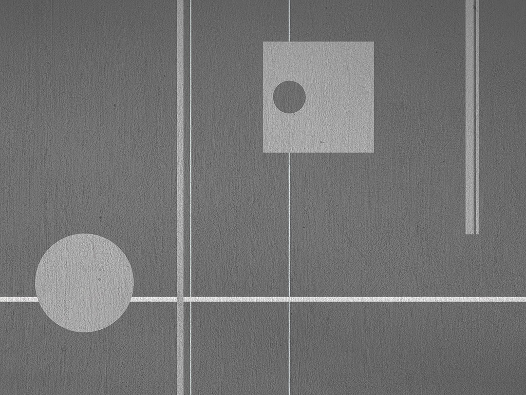 Geometrische Fototapeten im Art-Deco-Stil in Grau