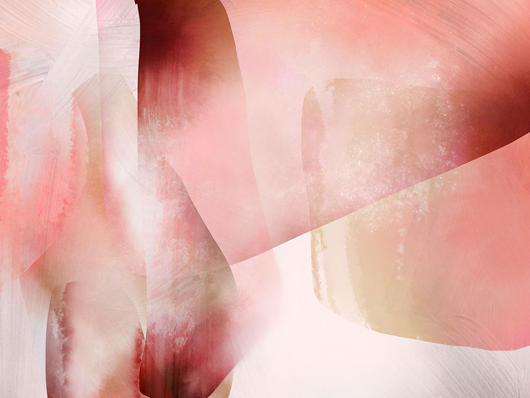 Aquarell abstrakter roter Druck Fototapete
